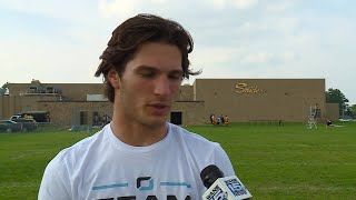 Snider footballs Lukas Rohrbacher Uriah Buchanan and Kurt Tippmann full practice interviews 8212 [upl. by Analak]