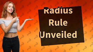 What is the rule to find the radius [upl. by Sugihara]