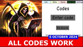 ALL CODES SPTS  Hacker Of The World ROBLOX  OCTOBER 5 2024 [upl. by Jariv]