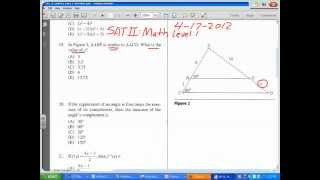 SAT II Math Level 1 Similar triangles Proportions [upl. by Lime]