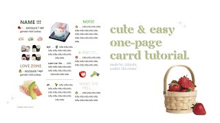 cute and easy onepage carrd tutorial ⁺ © to the owner [upl. by Ahsaek676]