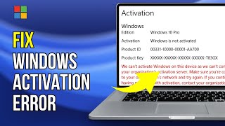 We cant Activate windows on this device as we cant connect to your organization Error 0xc004f074 [upl. by Viviane245]