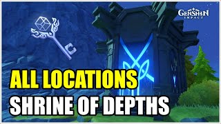 All Locations Shrine of Depths Fontaine  Genshin Impact V41 [upl. by Artapoelc949]