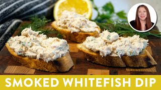 Luscious amp Creamy Smoked Whitefish Dip Appetizer Recipe GFDF [upl. by Terr]