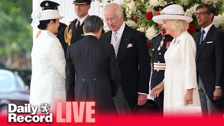 LIVE Emperor and Empress of Japan visit Buckingham Palace on UK State Visit [upl. by Oidivo]