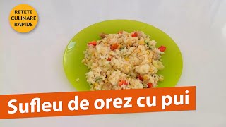 Sufleu de Pui cu Orez si Ardei Iute  Retete Culinare Rapide [upl. by Meta]