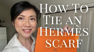 How To Tie An Hermes Silk Scarf [upl. by Piero416]