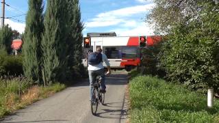 Bahnübergang Schaan Passage a niveau Passaggio a Livello Level Crossing Overweg [upl. by Ralston562]