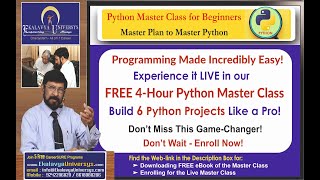 FREE Python Masterclass Build 6 Python Projects in Just 4 Hours – A GameChanger for Your Career [upl. by Llereg]