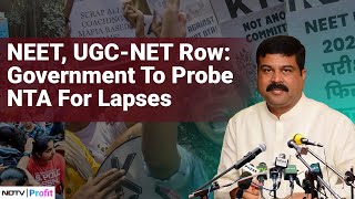 Govt To Probe NTA For Lapses  NEET  NDTV Profit [upl. by Dnomse]