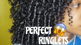 Short Hair Curly Routine 2017  HOW TO GET PERFECT CURLSRINGLETS [upl. by Kcir]