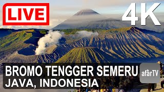 🔴 Live Now 247 Bromo Tengger Semeru National Park Java Indonesia in 4K Ultra HD [upl. by Arihday]