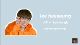 heeseung singing english song [upl. by Iline]