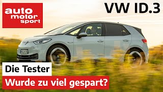 VW ID3 Pro Performance Hat Volkswagen zu viel gespart  TestReview  auto motor und sport [upl. by Odnam]