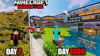 minecraft 1000 days  minecraft hardcore series in hindi [upl. by Htennaj]