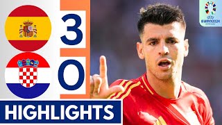 Spain vs Croatia 30 GOALS amp Extended HIGHLIGHTS  UEFA EURO 2024 [upl. by Layap]