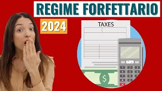 REGIME FORFETTARIO 2024 tasse partita iva con esempi [upl. by Ariaz]