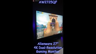 Alienware 27 4K DualResolution Gaming Monitor  AW2725QF shorts  HarryWT [upl. by Maudie]