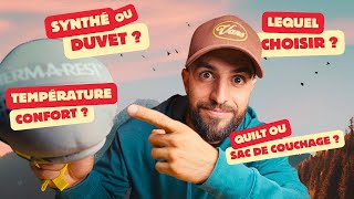 QUEL SAC DE COUCHAGE CHOISIR POUR BIVOUAQUER  Explications simples  Matériel adapté [upl. by Eleda]