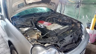 Mercedes Benz W203 Blown Head Gasket Symptoms and Behavior [upl. by Berkshire243]