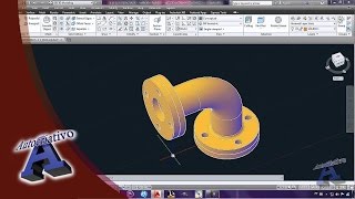 AutoCad 2014 AULA 1114 Comandos Sweep Revolv Extrude e Loft Autocriativo [upl. by Adnema]