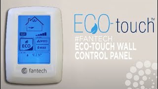 ECOTouch Wall Control Panel for your Fresh Air Appliance HERV fantech [upl. by Rape]