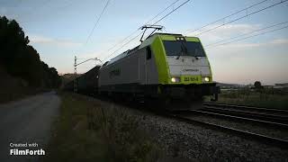 Super pitadas Captrain locomotora 253101 con papelero el Espartal por la S de Casstellbisbal train [upl. by Watts]