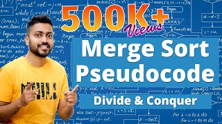 Merge Sort Pseudocode  Merge Sort with example [upl. by Mungo]