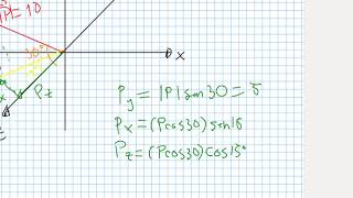 descomponer vectores 3D [upl. by Airetnuhs]