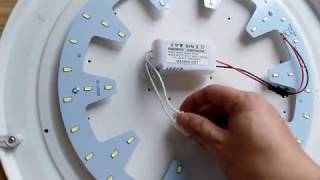 24W led ceiling light DIY install [upl. by Jerrie304]