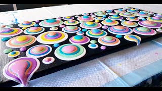 786 WOW Pastel 3D BLOB Art Painting And I Show The Paint Consistency [upl. by Nidya479]