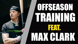 Max Clark Perfects Swing in OffSeason [upl. by Suirauqram]