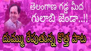 Telangana Gadda meeda gulabi jenda  super hit song on TRS Government by Folk singer Saichand [upl. by Horton]