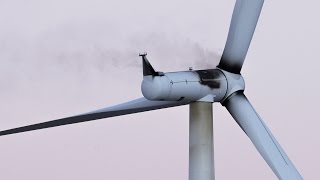 Wind turbine catches fire in Ocotillo [upl. by Renick]