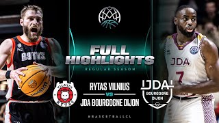 Rytas Vilnius v JDA Bourgogne Dijon  Full Game Highlights  BasketballCL 202324 [upl. by Ariajay]