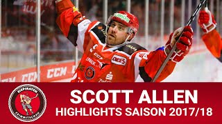 Scott Allen  201718  Eispiraten Crimmitschau  Goals amp Assists [upl. by Annavaig]