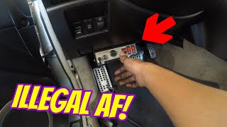 Infiniti G35 Gets Police PA System Illegal AF [upl. by Yrret]