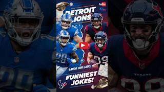 Detroit Lions vs Houston Texans Game Recap Player Stats amp Hilarious Jokes 🏈😂 [upl. by Anilra774]