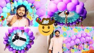 how to make balloon jhoomar  easy balloon decoration ideas at home 🤗 [upl. by Sualokcin]