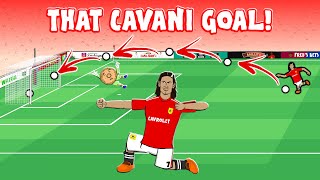 🤩EDINSON CAVANI LOB🤩 Man Utd vs Fulham Edinson Cavani Goal Highlights [upl. by Ivens587]