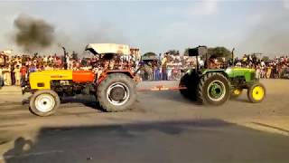 HMT 5911 amp john deere Tractor Tochan competition in Kamana [upl. by Bathsheb]