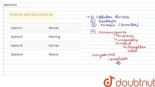 Amitosis was discovered by  CLASS 9  CELL CYCLE AND CELL DIVISION  BIOLOGY  Doubtnut [upl. by Aretse44]