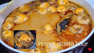 How To Make Authentic Ghana Peanut Butter SoupNkatekwanGroundnut Soup Recipe gloriousliving6298 [upl. by Loralee]