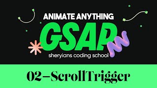 Use ScrollTrigger  Complete GSAP Course  Part 2 [upl. by Reh]