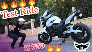 Z750 Kawasaki Wheeling amp 194kmH  🎶دراجة الضجيج بامتياز [upl. by Aniretake304]