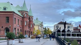 Sweden Walks Nyköping Beautiful autumn walk in charming town [upl. by Trella]