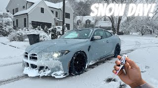 BMW M4 VS THE SNOW [upl. by Yrffej]