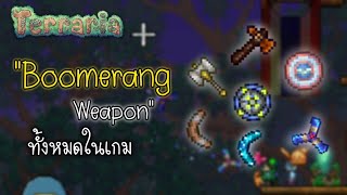 quotBoomerang Weaponquot ทั้งหมดในเกม  อาวุธ บูมเมอแรง  Terraria 144 [upl. by Arodoeht939]