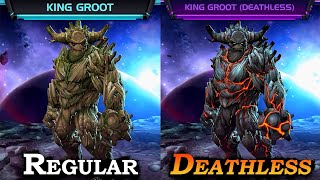 Animation Comparison King Groot vs Deathless KG [upl. by Outlaw675]