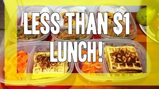 Less than a dollar Lunch  51 week meal haul plan prep 17786 [upl. by Revlys]